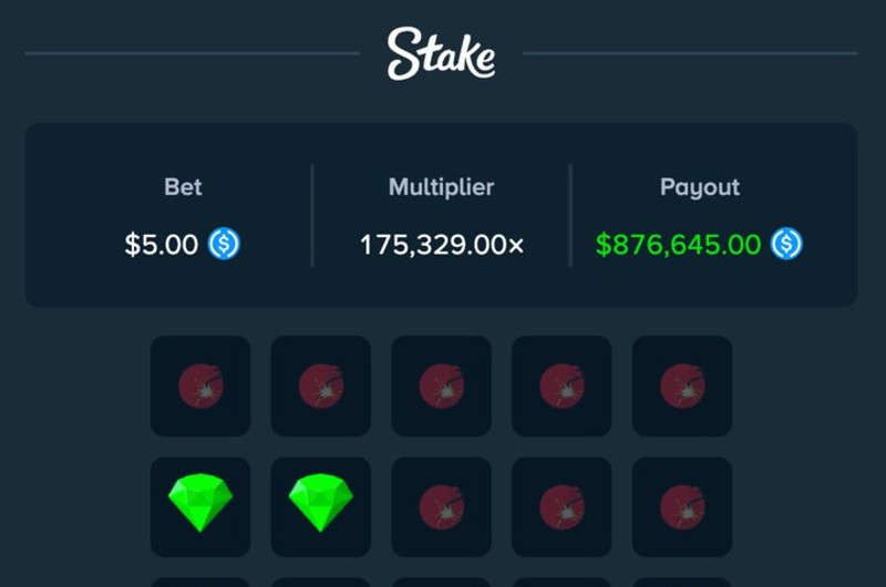 876K Stake Mines Win